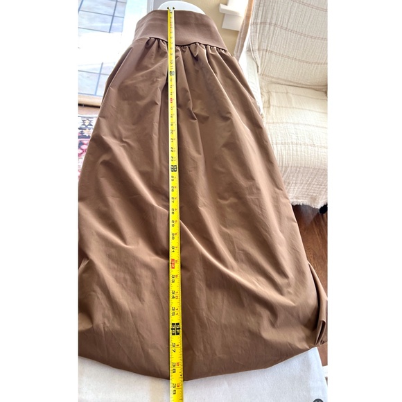 EMERSON LANG Bubble Midi Skirt with Stretch Waist in Brown - XL - Picture 10 of 10